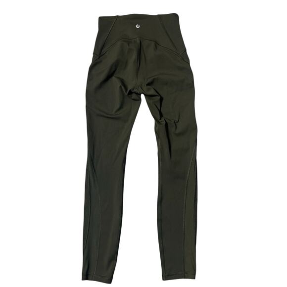 Lululemon Train Times 7/8 Pant *25" Dark Olive Green - Picture 1 of 9
